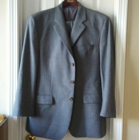 Ralph Ralph Lauren Gray Wool Suit 44R 38W 29L